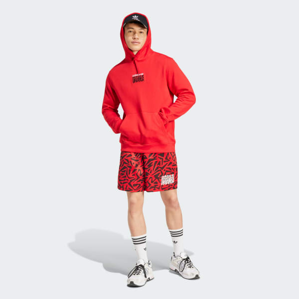 adidas Sudadera con Gorro Graphic Rojo adidas Mexico