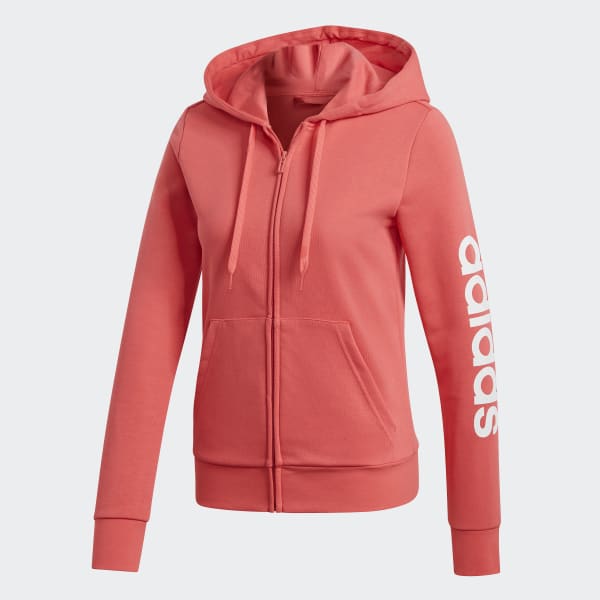 Adidas essential linear hoodie on sale