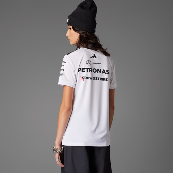 Hvit MERCEDES - AMG PETRONAS FORMULA ONE TEAM DRIVER TRØYE