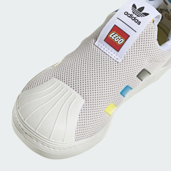 Adidas superstar shop slip on grijs