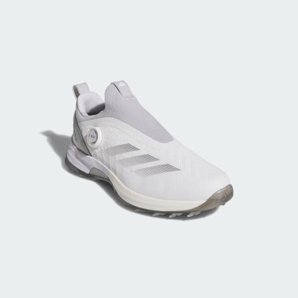 สีขาว รองเท้ากอล์ฟแบบไร้ปุ่ม Adizero ZG Boa