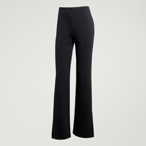 adidas Soft Lux Flared Pants - Black | Free Shipping with