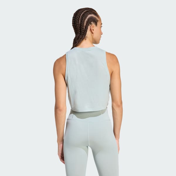 Verde Musculosa para entrenar Essentials Boxy