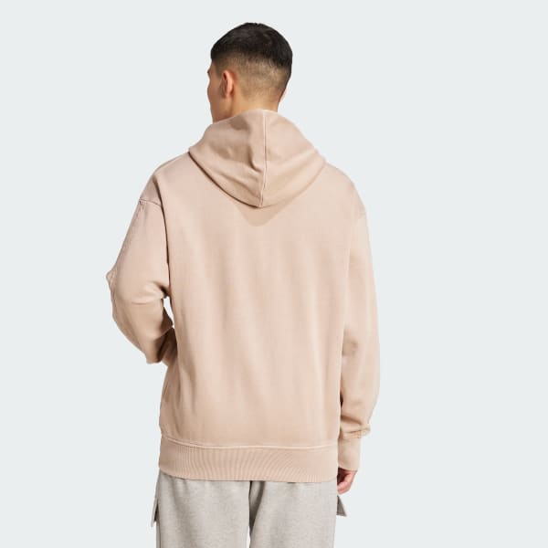 Marron Sudadera de felpa efecto lavado con capucha ALL SZN