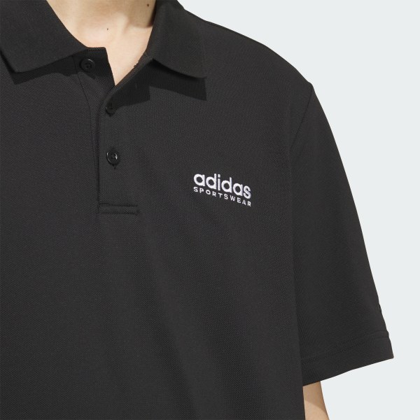 adidas Piqué Solid Polo Shirt - Black | adidas Singapore