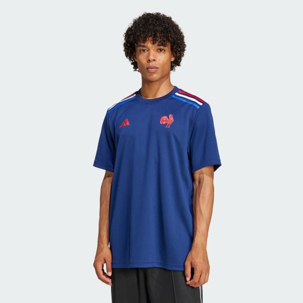 T shirt da rugby Home Supporter France Blu adidas adidas Italia