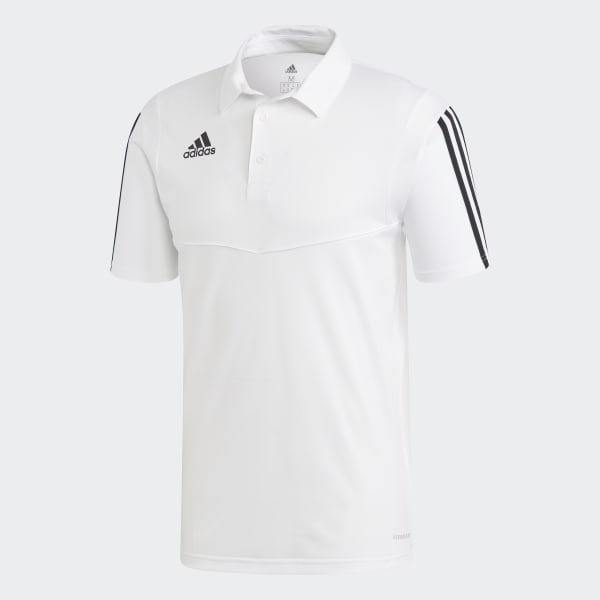Polo adidas branca hot sale