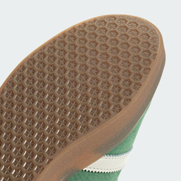 Mens green adidas gazelle trainers on sale