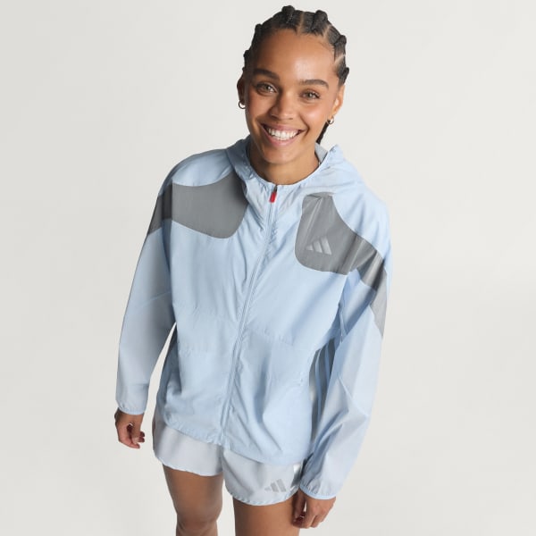 Mavi Adizero Ekiden Rüzgarlık