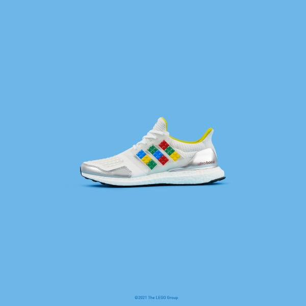 White adidas Ultraboost DNA x LEGO® Plates Shoes LEW01