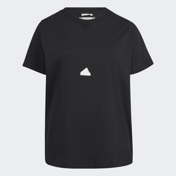 Preto T-shirt (Plus Size) CV935