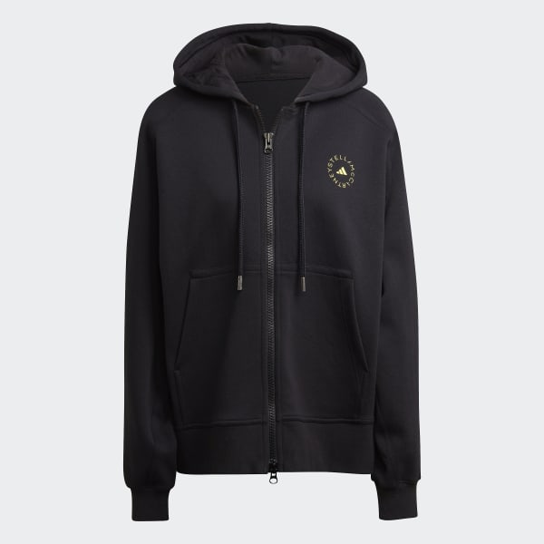 Nero Felpa con cappuccio adidas by Stella McCartney Full Zip RB903