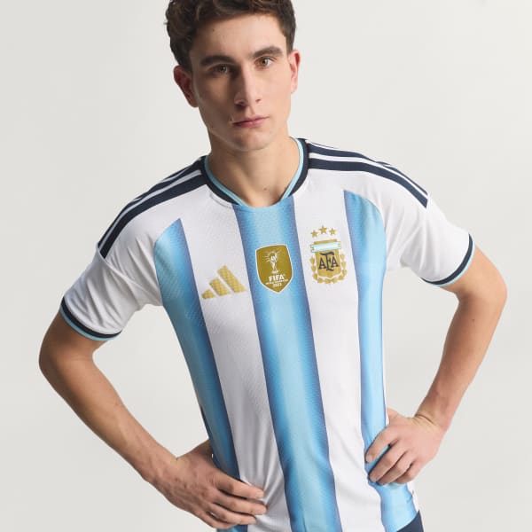 Wit Argentinië 26 Authentiek Thuisshirt