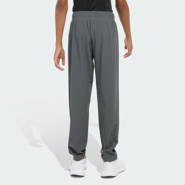 Elastic Waistband Woven 3 Stripes Stretch Pants Grey Free Shipping Elastic Waistband Woven 3 Stripes Stretch Pants Grey Free Shipping