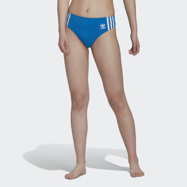 Black Adicolor Comfort Flex Cotton Wide Side Thong Briefs (2 Pairs) HPO17