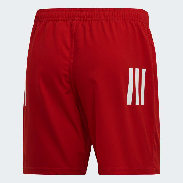 Red 3-Stripes Shorts