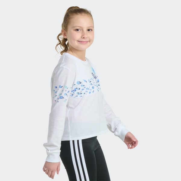 White Long Sleeve Regular Fit Tee

