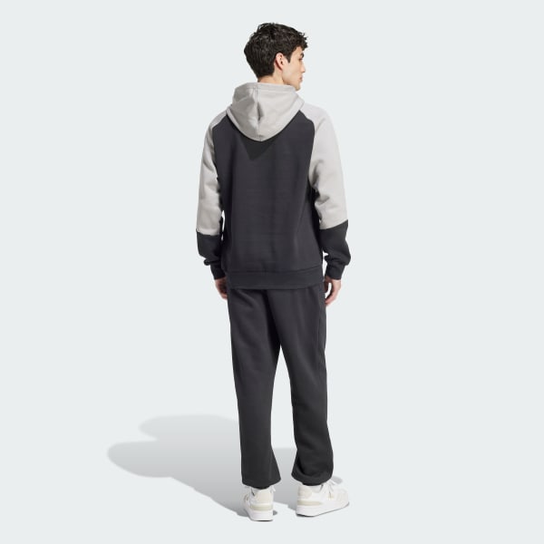 adidas Sportswear Fleece Colorblock Trainingsanzug Schwarz adidas Deutschland