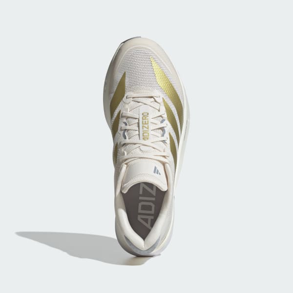 White Adizero Boston 13 Shoes