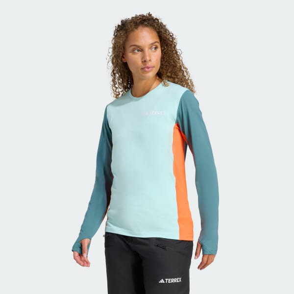 adidas Multi Synthetic Base Layer Long Sleeve - Turquoise