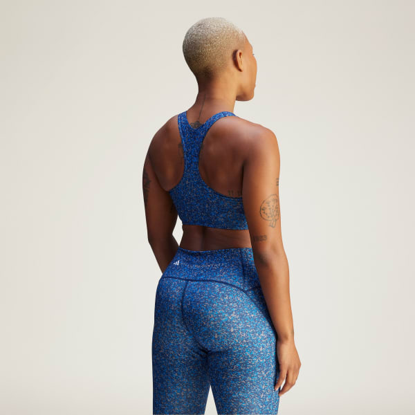 Biru Bra adidas by Stella McCartney TruePurpose Power Impact Printed Training Medium Support