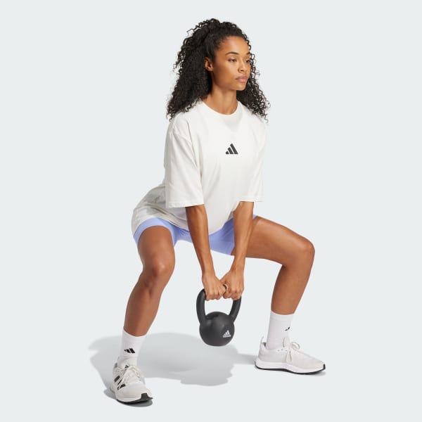 Branco Camiseta Estampada Strength