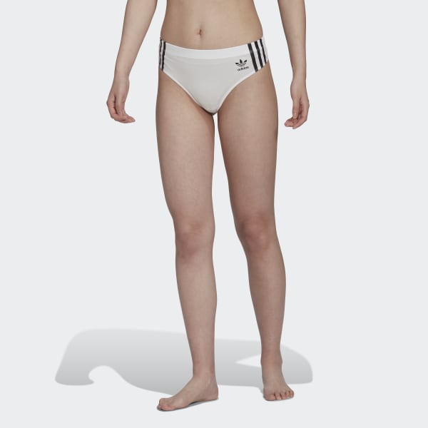 Schwarz adicolor Comfort Flex Cotton Wide Side Tangas, 2 Paar HPO17