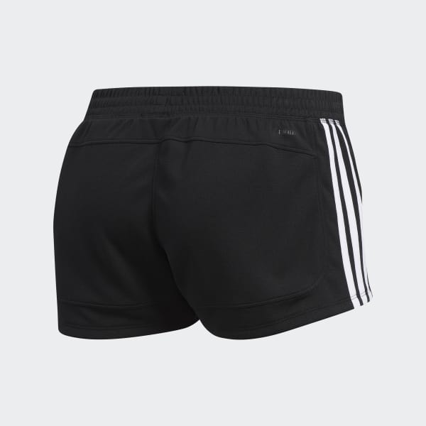 Pantalones cortos Knit Pacer negros y blancos mujer | adidas España