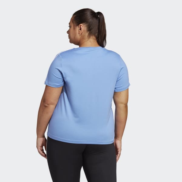 Bla AEROREADY Train Essentials 3-Stripes Tee (Plus Size)