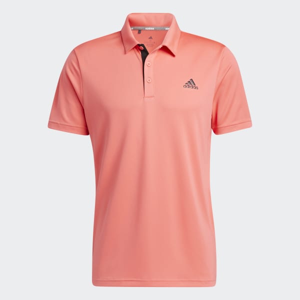 Adidas pink golf shirt hotsell