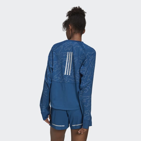 modrá Bunda X-City Running Crewneck
