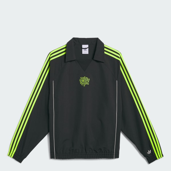 adidas '80s Nylon Archive 3-Stripes Track Top - Green