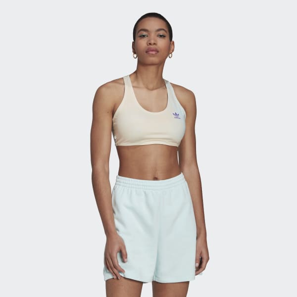 Niebieski Allover Print Bra Top NQ028