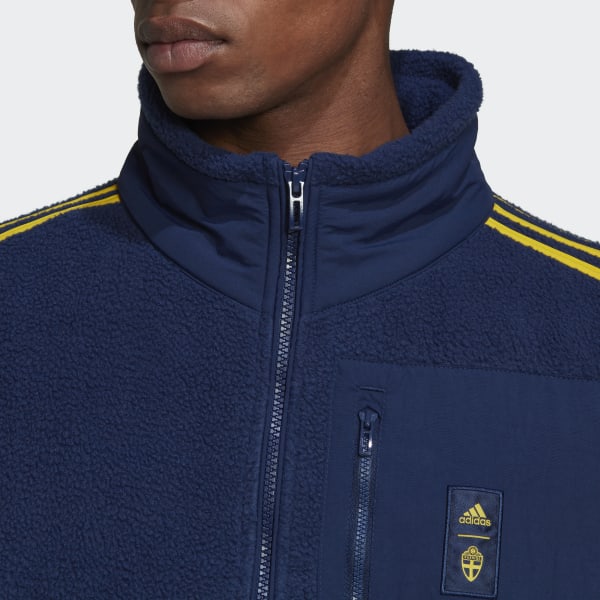 modrá Bunda Sweden Fleece