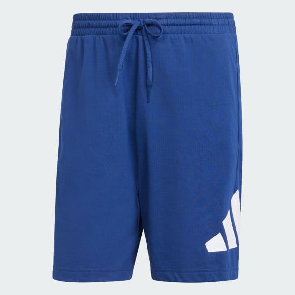 Blue Essentials Big Logo Single Jersey Shorts