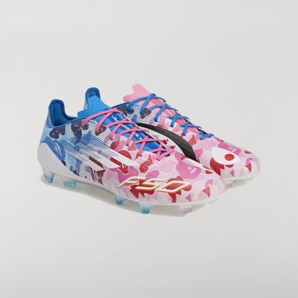 adidas BAPE x adidas F50 Elite Firm Ground Cleats - Pink | Free