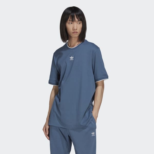 Blau adidas Rekive T-Shirt TA578