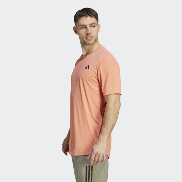 Orange T-shirt de tennis Club 3-Stripes