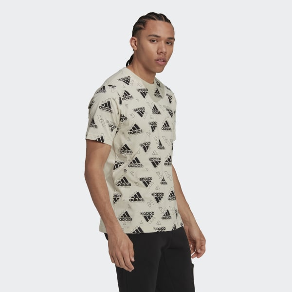 Bege Stadium Graphics T-Shirt IY013