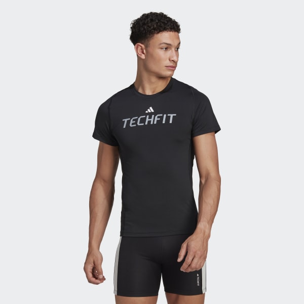 Czerń Techfit Graphic Tee BVS45