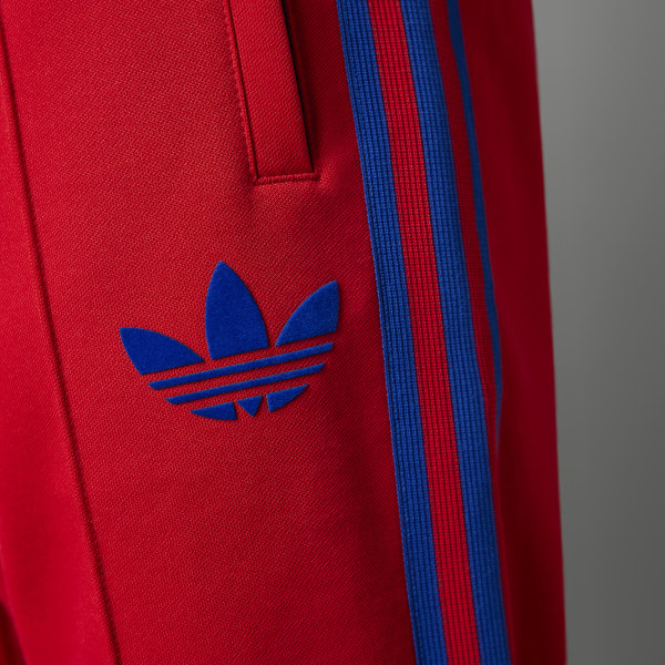 Adidas blue red striped pants store