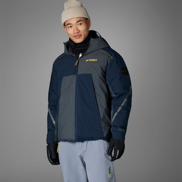 adidas ©National Geographic Insulated Reversible Jacket - Grey | adidas  Türkiye