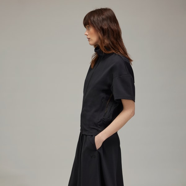 Schwarz Y-3 3-Streifen Short Sleeve Originals Jacke