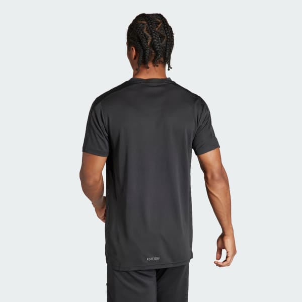 Black Designed for Training HIIT Workout HEAT.RDY Tee
