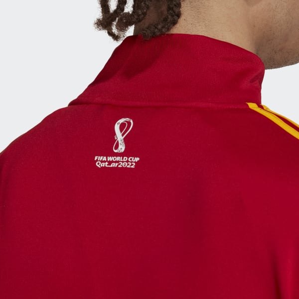 Rouge Veste de survêtement Espagne Coupe du Monde de la FIFA 2022™ CO241