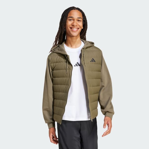 Green Essentials CLIMAWARM Hybrid Down Hooded Jacket
