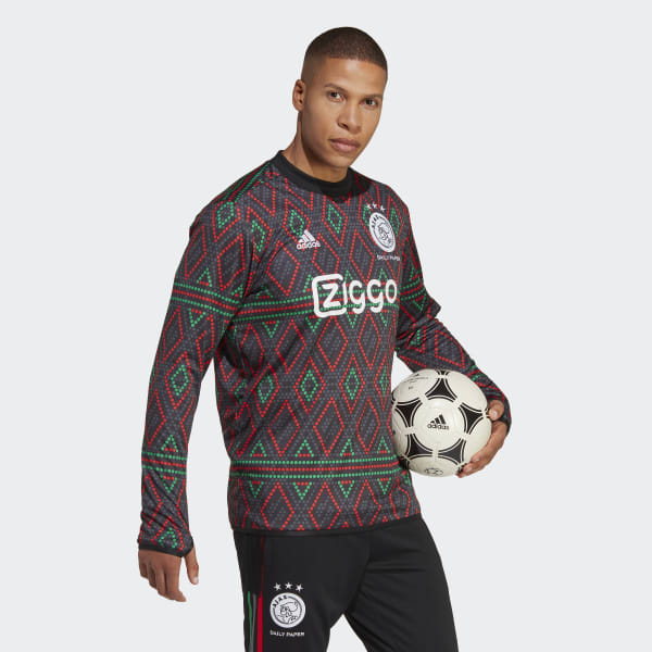 Sort Ajax Amsterdam opvarmningstrøje