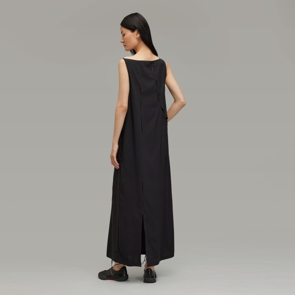 Black Y-3 Slit Dress