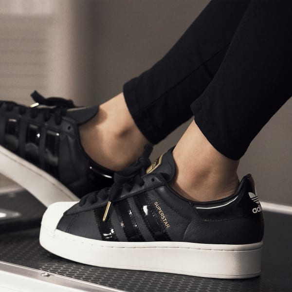 adidas Superstar Bold Shoes - Black 