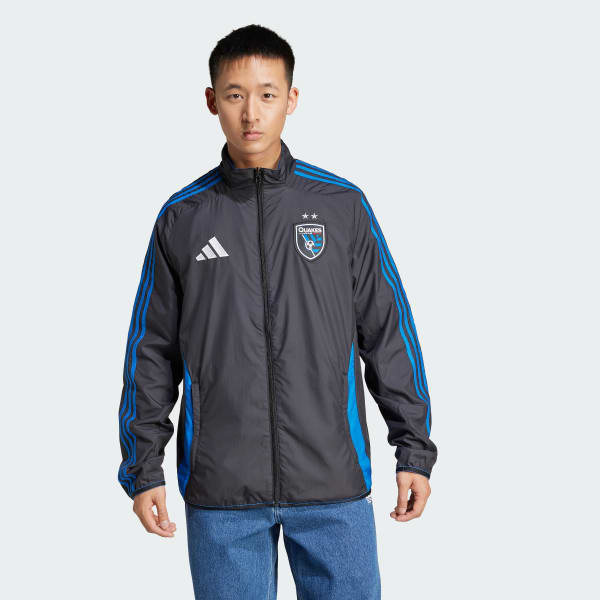 adidas San Jose Earthquakes Reversible Anthem Jacket - Black